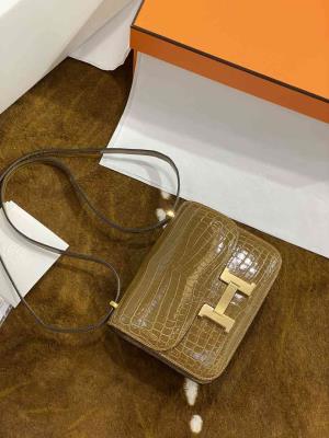 wholesale quality hermes constance 19 shinny niloticus crocodile u8 bronze dore ghd